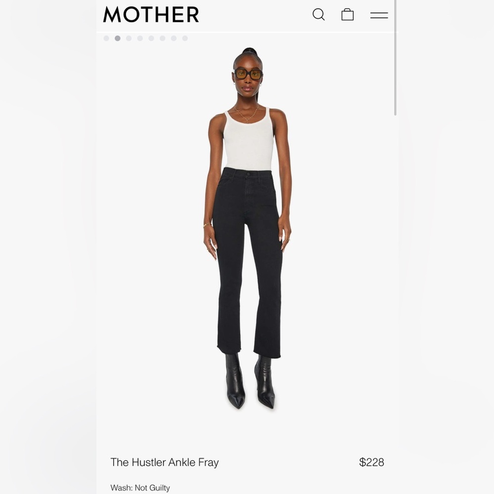 MOTHER Hustler Ankle Fray Jeans